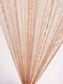 Hysenm Door String Curtains, 39x79 Inch Champagne Panel Soft Balls for Room Divider Home Décor