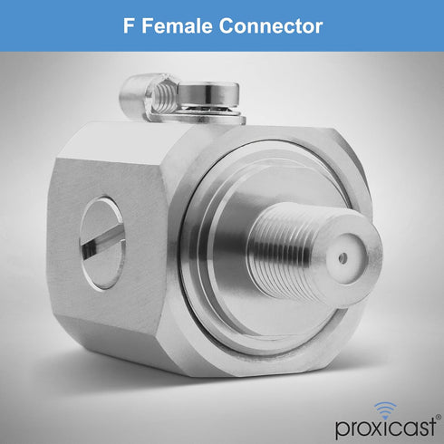 Proxicast Coaxial Lightning Arrester/Suppressor with 75 Ohm F Female Connectors, Pro-Grade Coax Cable Surge Protector