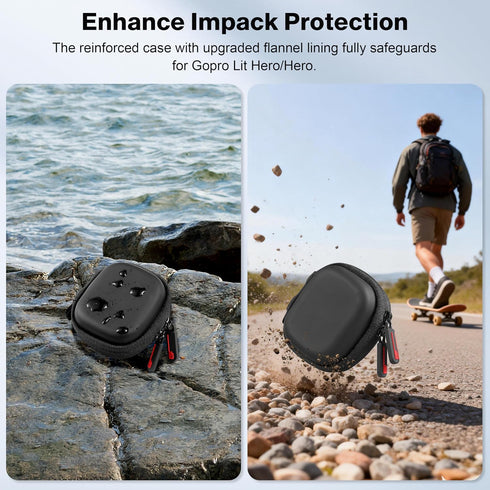 4K/ STARTRC VCR Carrying Case for gopro Hero Lit Hero Accessories Hard Shell PU Cover Protection Storage MINI Bag