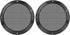 X AUTOHAUX 2pcs 6.5 Inch Metal Glossy Audio Speaker Cover Mesh Subwoofer Grill Horn Guard Black for Car