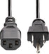 StarTech.com 25ft (7.6m) 5-15P C13, 10A 125V, 18AWG, (PXT10125) Computer Power Cord, NEMA to Black Replacement AC Power