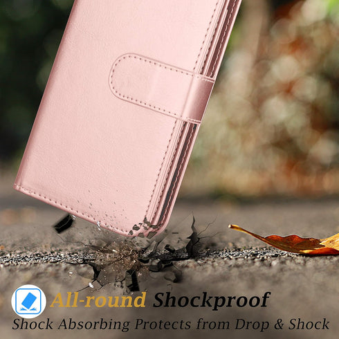Takfox 11, 11 6.1 11-Rose Wallet Case for iPhone iPhone Leather Wallet Case with ID Credit Card Holder Slots Folio Flip