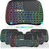 Mini Voice Bluetooth Keyboard, Rechargeable Wireless with Touchpad, Backlit Small Keyboard with IR Learning, 2.4G
