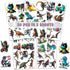 WESILY Pack 50 PCS Dinosaur Stickers Cute Kawaii Animal Vinyl Decals Waterproof Decor Party Favors Water Bottle Luggage