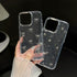 Bling Glitter 3D Bow Stars Clear Phone Case Compatible with iPhone 13 Pro (Bow)