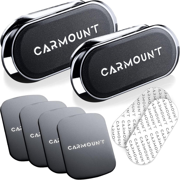 Magnetic Phone Car Holder 2 Pack, Adjustable Mount F1 Version, Ultra Strong 8X N52 Magnets, 360° Rotation