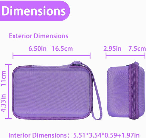 Aenllosi Kids Camera Case for Anchioo/ESO XOFFORE Instant Print Camera Toys, Purple, Case Only, Photo Paper & Color Pen