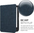 Blue Fabric Flip Folio Case for Kobo Clara BW/Colour
