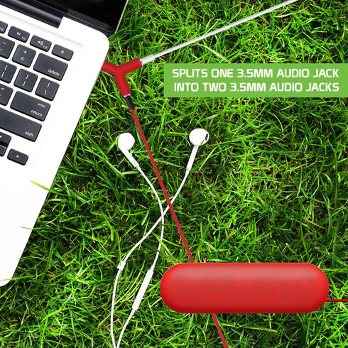 Cellet 3 Pack 3.5mm Stereo Audio Splitter, Headphone Splitter to Share Sound with Multiple Devices
