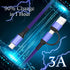 USB C Cable 6FT, 2Pack 60W 2in1 Charging Cable, Fast Charging Nylon Braided USB A/C to USB-C for iPhone 15 Pro Max, iPad
