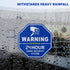 6 3.3 3.3 Security Camera Stickers Pcs for Doors and Windows - x in Warning Surveillance Decals, Self-Adhesive Hexagon