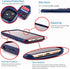 Dockem Wallet Case for iPhone 11 with Built-in Metal Plate for Magnetic Mounting & 2 Credit Card Holders, Navy Blue