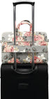 Grey Rose Pattern Waterproof Laptop Shoulder Bag for 14-15.6 inch Laptop and MacBook Pro 15 Case