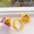 3D Cute Cartoon Charger Protector Case, Compatible for Apple 20W USB-C Power Adapter and Lightning Cable (Yellow Winnie)