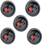 Oiyagai 5 Pack Round Speaker Terminal Cup, Spring-Loaded Binding Post 2-Pin Push Connectors for DIY Speaker