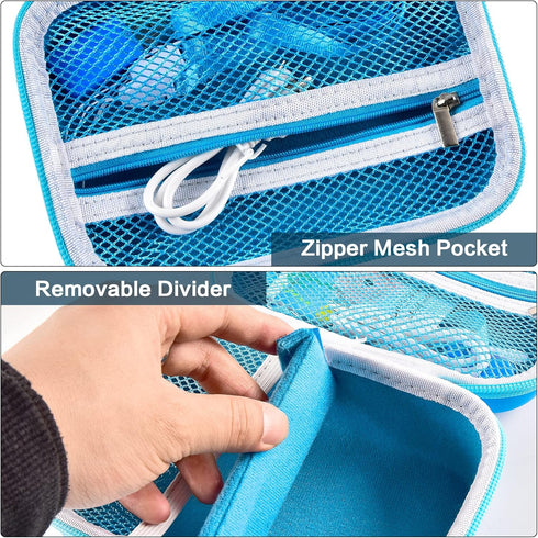 Kids Camera Case Compatible with Esoxoffore, Dududragon, Bofider, Instant Print Camera Storage, Blue