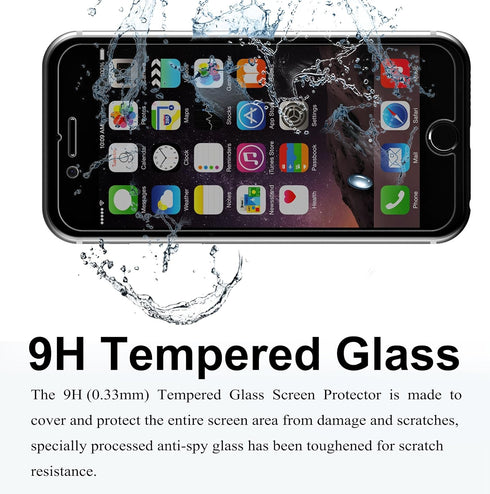 Ailun Screen Protector for iPhone 8 Plus 7 Plus - Privacy Anti Glare 3Pack Anti Spy Private Tempered Glass