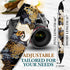 Art Tribute Vintage Camera Strap for All DSLR and Mirrorless Cameras, Black Crane Gold Foil Design