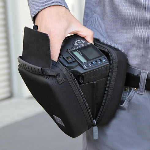 USA Gear Quick Access DSLR Hard Shell Camera Case with Molded EVA Protection and Padded Interior