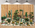 MAEQLQLM 9x6ft Desert Cactus Garden Backdrop Variety Cacti Succulents Bamboo Fence Background for