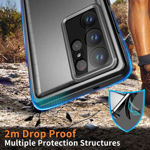 Cozycase Waterproof Case for Samsung Galaxy S23 Ultra - 360 Heavy Duty Full Body Protection, Shockproof, Dustproof,