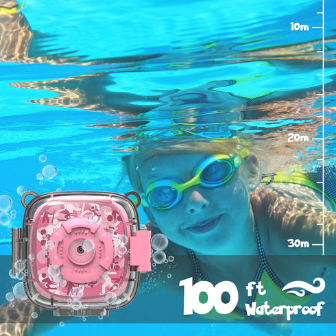 AKAMATE 1080P 4Games, 32GB Kids Action Camera Waterproof Video Digital Children Cam HD Sports Camera Camcorder for Boys