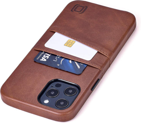 Dockem Wallet Case for iPhone 12 Pro Max, Built-in Metal Plate for Magnetic Mounting & 2 Credit Card Holders