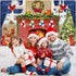 6x4 Feet Christmas Fireplace Theme Backdrop, Extra Large Red Brick Wall Decoration for Photo Baby Shower