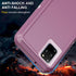 AYMECL Galaxy S20 Plus Case, Military Grade 3 in 1 Full Body Shockproof Dust/Drop Proof Protection Cover, Pink+Wine Red