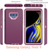 YmhxcY 3-in-1 Heavy-Duty Protection Case for Galaxy Note 9 6.4 inch, with Flexible TPU Film and Camera Lens Film