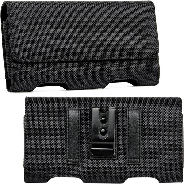 BECPLT Nylon Belt Holster Case Cell Phone Pouch Holder with Clip for iPhone 15 Pro Max 15 Plus 14 Pro Max Samsung