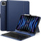 MoKo Universal Tablet Case with Keyboard for 9" - 11" Tablets, Removable Wireless Bluetooth Keyboard, Dark Blue