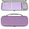 Geekria K380 Keyboard + M350 Mouse Combo Carrying Case, Protective Travel Bag for Logitech Pebble 2 Combo, Lavender