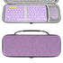 Geekria K380 Keyboard + M350 Mouse Combo Carrying Case, Protective Travel Bag for Logitech Pebble 2 Combo, Lavender