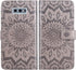 Samsung Galaxy S10e Phone Case Wallet with Magnetic Flip Cover, Tempered Glass Protector, Card Holder, Gray