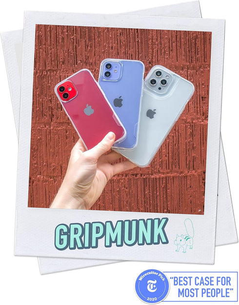 Smartish Slim Case for iPhone 12 Pro Max - Gripmunk, Lightweight Protective Thin Cover (Silk)