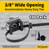 Pro-Grade Slim 1x .6 Cable Tie Mounts with Screws, 100 Pack, Black Zip Tie Bases for Wire Management