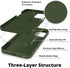 IceSword iPhone 12 Pro Max Case Dark Green, Thin Liquid Silicone Shockproof Cover, 6.7" with Soft Anti-Scratch
