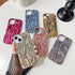Caseative Pleated Water Ripple Chrome Plating Electroplated Wave Pattern Soft Compatible with iPhone Case (Gold,iPhone 13)