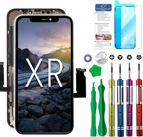Compatible with iPhone XR Premium LCD Screen Replacement 6.1 inch (Model A1984, A2105, A2106, A2108)