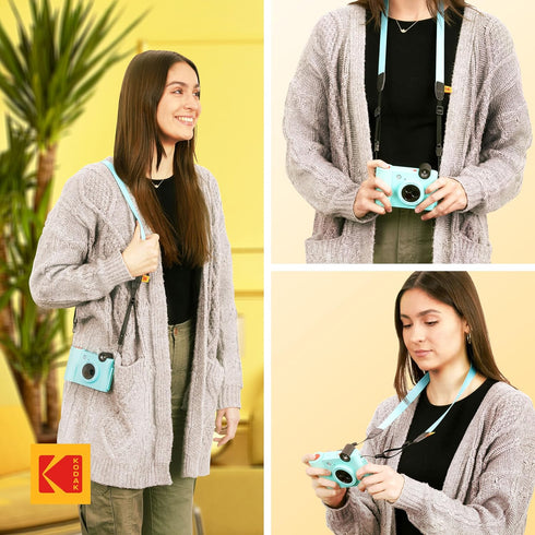 KODAK Deluxe Neck Strap Color Kit, Comfortable Detachable Camera Straps for Smile + Instant Camera, 6 Color Pack