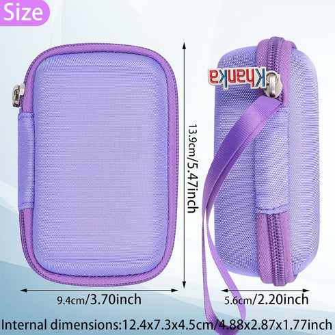 Khanka Hard Case Replacement for Anker 3-in-1 Power Bank USB C Charger Block, 10,000mAh Case Only (Purple)