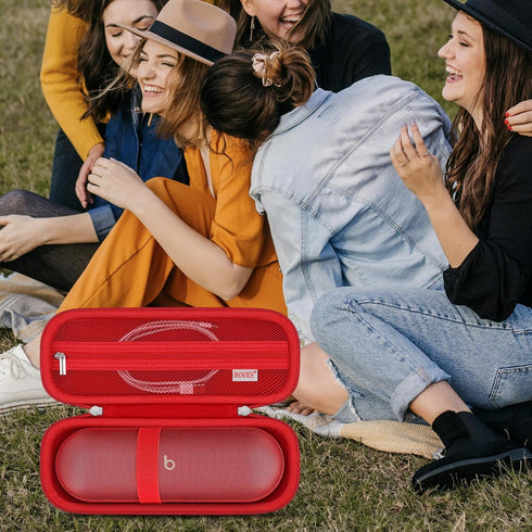 BOVKE Carrying Case - Compatible with Beats Pill Wireless Bluetooth Speaker, Portable Speaker Holder Bag with Extra