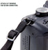 USA Gear TrueSHOT Neoprene Camera Neck Strap - Padded with Pockets and Quick Release Buckles (Polka Dot)