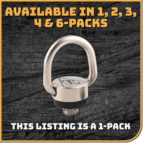 Camera Carabiner Clip D-Ring, Attach a Carabiner to Your Camera with 1/4-20 Tripod Mount D-Ring (1-Pack)