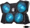 KLIM Wind Laptop Cooling Pad - New Version 2024 - The Most Powerful Rapid Action Cooling Fan with 4 Cooling Fans at
