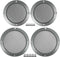 ACROPIX Universal Speaker Grills Cover Mesh Round 4" 6.5" - Pack of 4, Iron Gray, Audio Speaker Subwoofer Protector