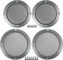 ACROPIX Universal Speaker Grills Cover Mesh Round 4" 6.5" - Pack of 4, Iron Gray, Audio Speaker Subwoofer Protector