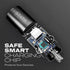 STATIK Dual Car Phone Charger for Cigarette Lighter Plug, 12v - 24 V Fast Charging, USB C & USB A Power Adapter for