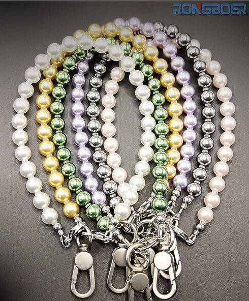 Gift,15 Beaded Phone Strap,Premium Crystal Pearl Lanyard Elegant Chain-Cute&Glossy Wrist Strap for Phone Case,Women